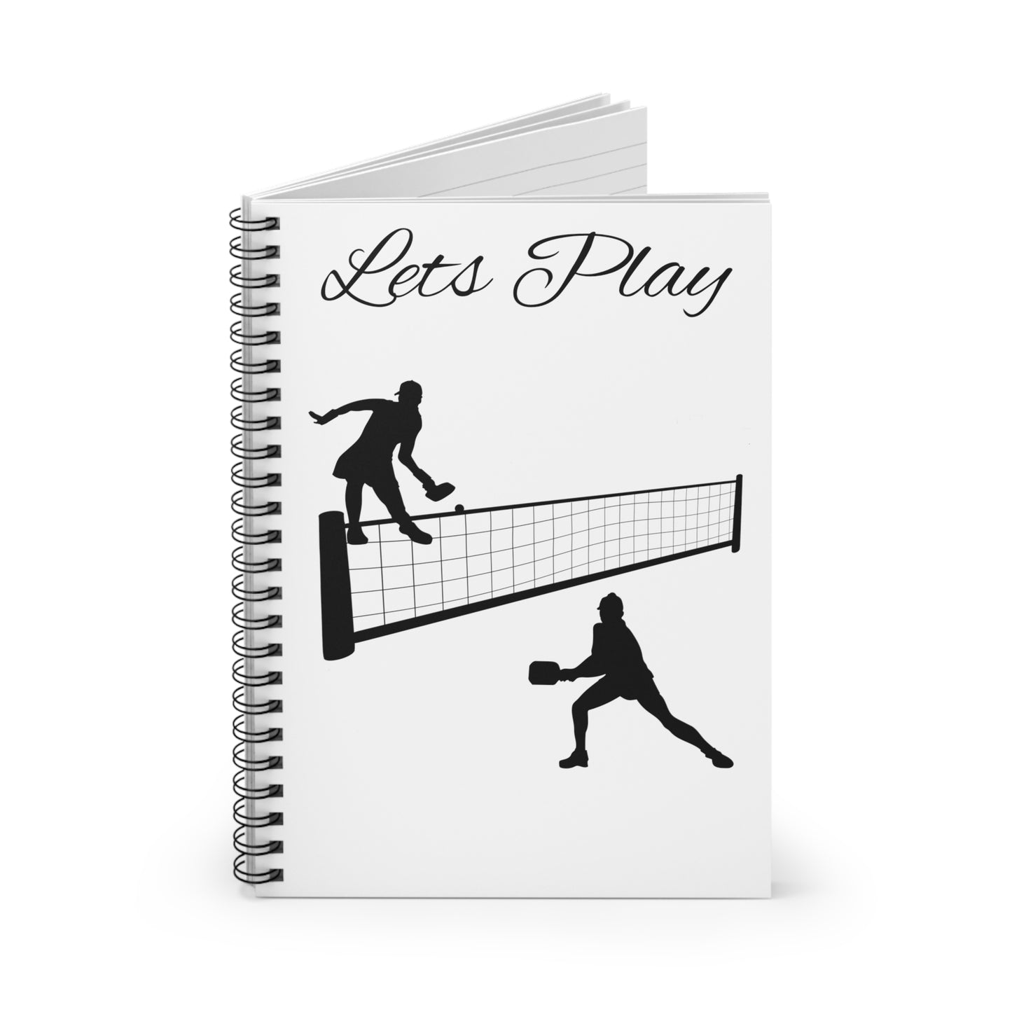 Pickleball Game Play Spiral Notebook - Ruled Line