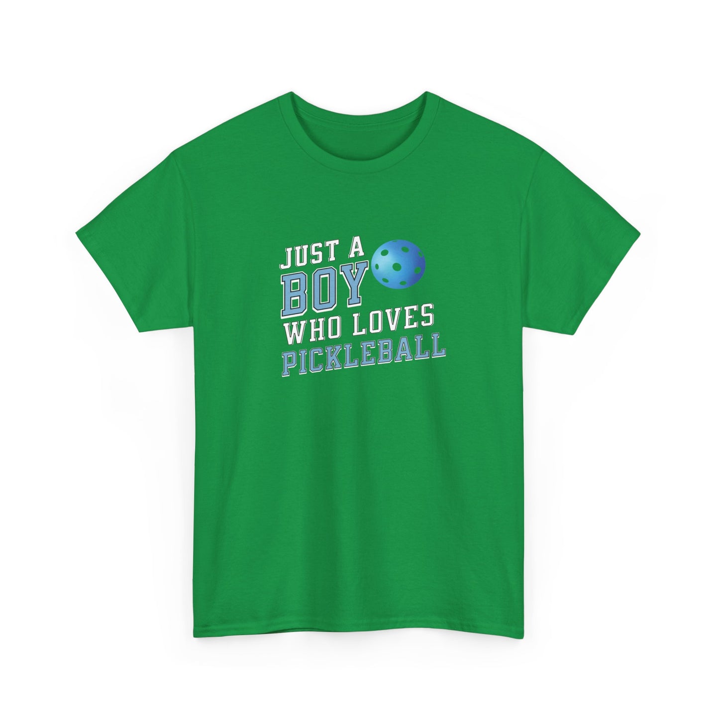 Boy who loves pickleball Heavy Cotton Tee