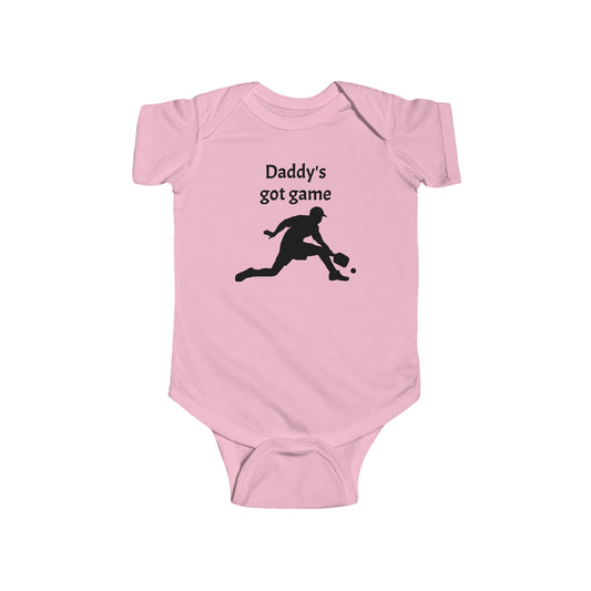 Pickleball Daddy Infant Fine Jersey Bodysuit