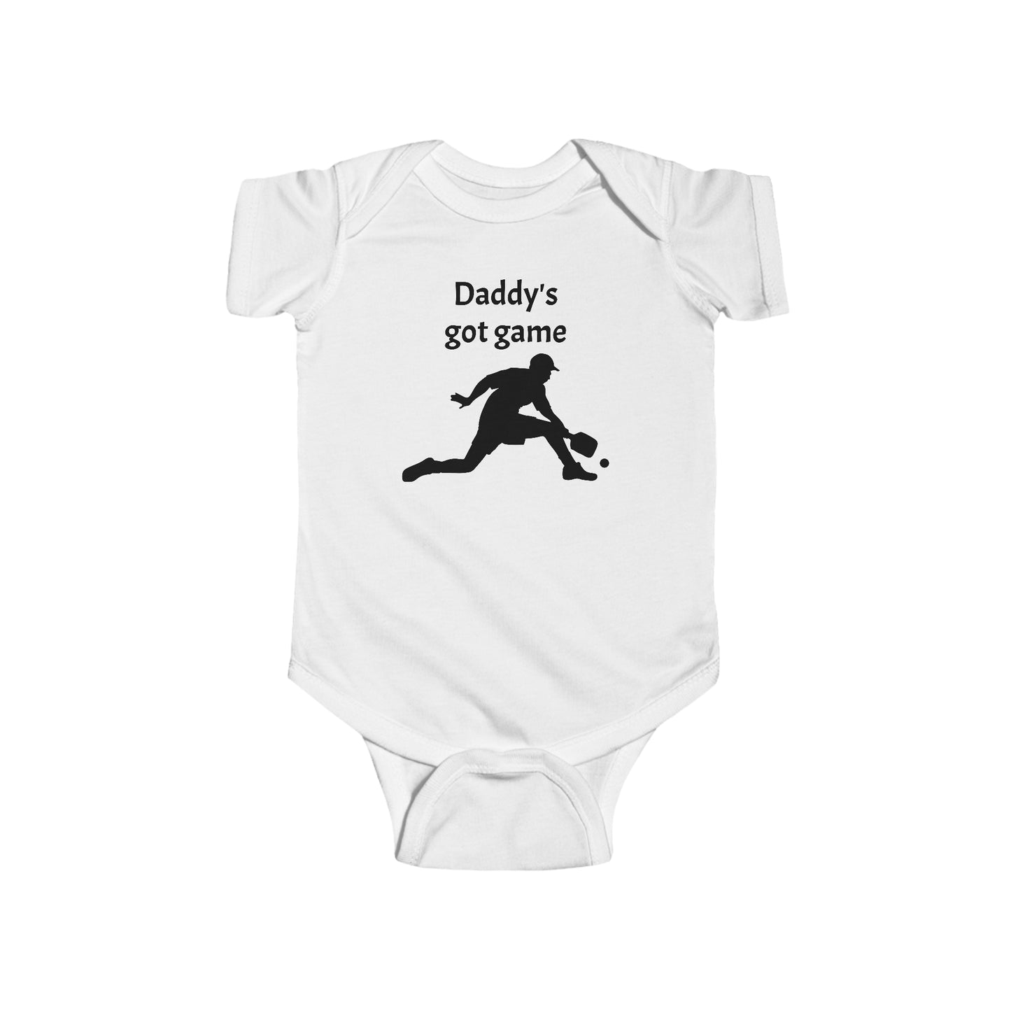 Pickleball Daddy Infant Fine Jersey Bodysuit