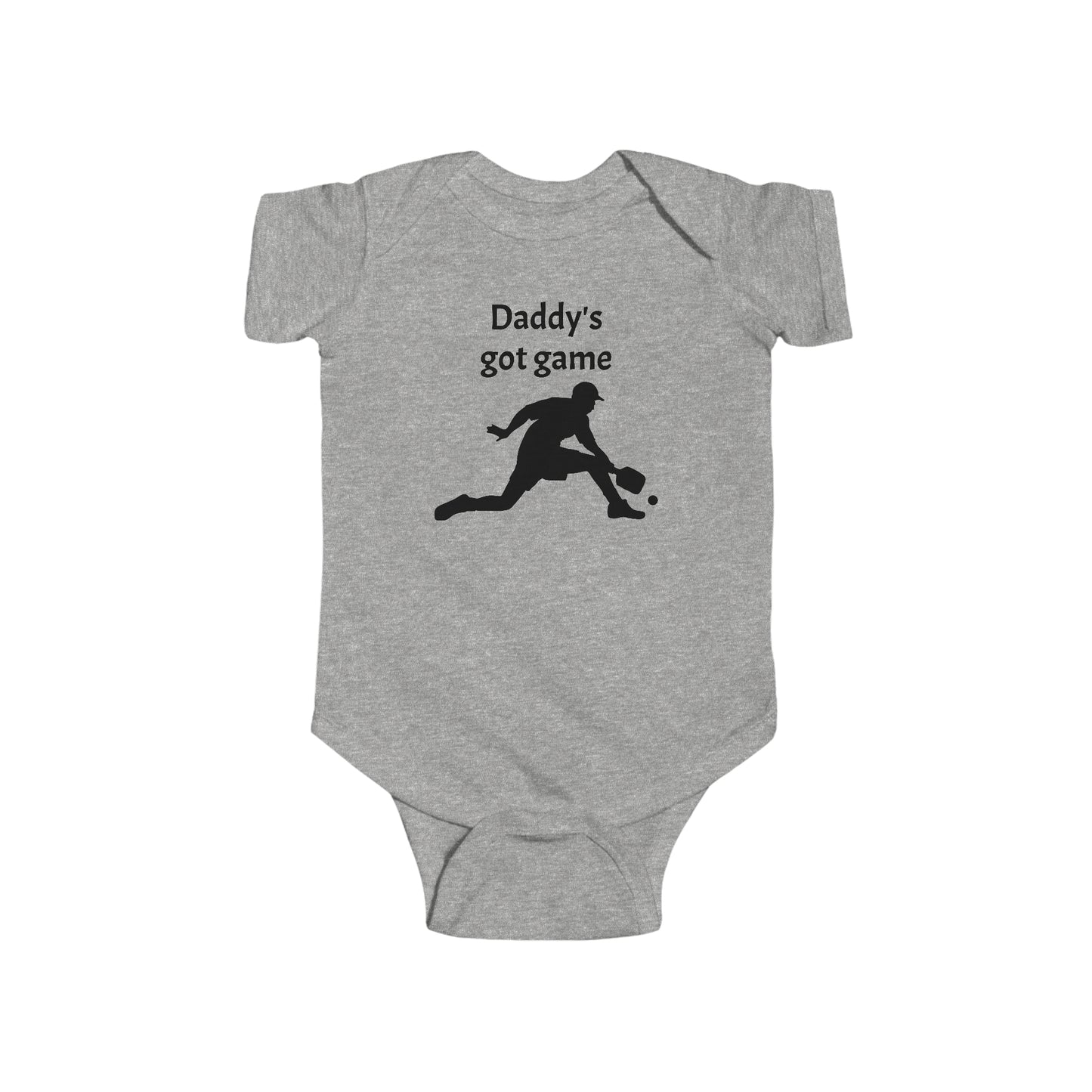 Pickleball Daddy Infant Fine Jersey Bodysuit