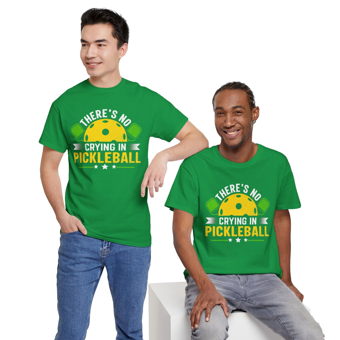 No crying in pickleball Heavy Cotton Tee