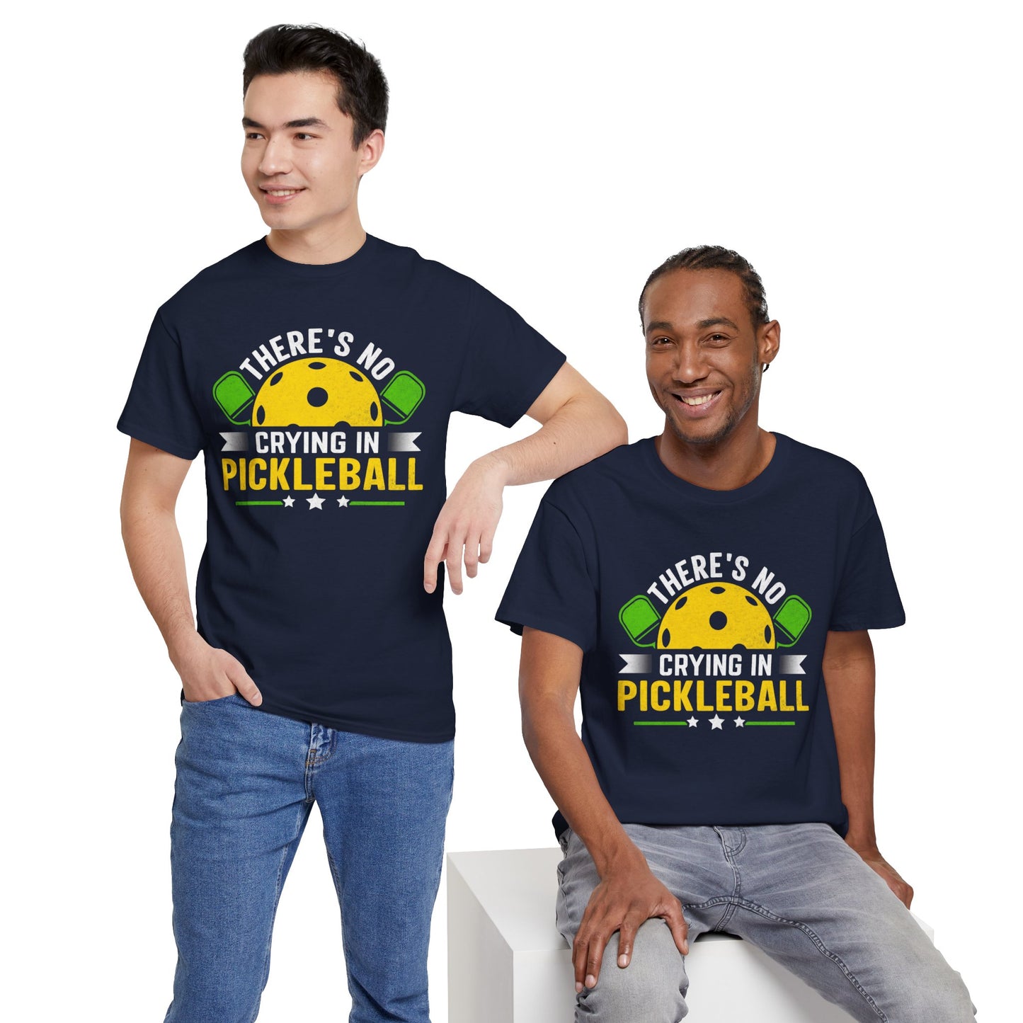 No crying in pickleball Heavy Cotton Tee