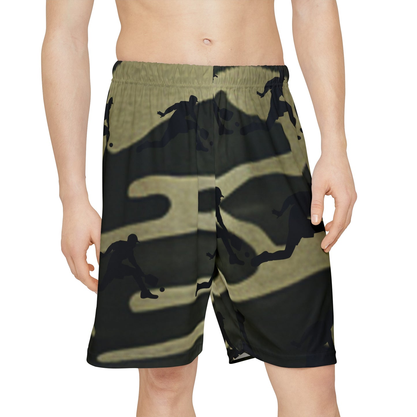 Pickleball Camo Men’s Sports Shorts (AOP)