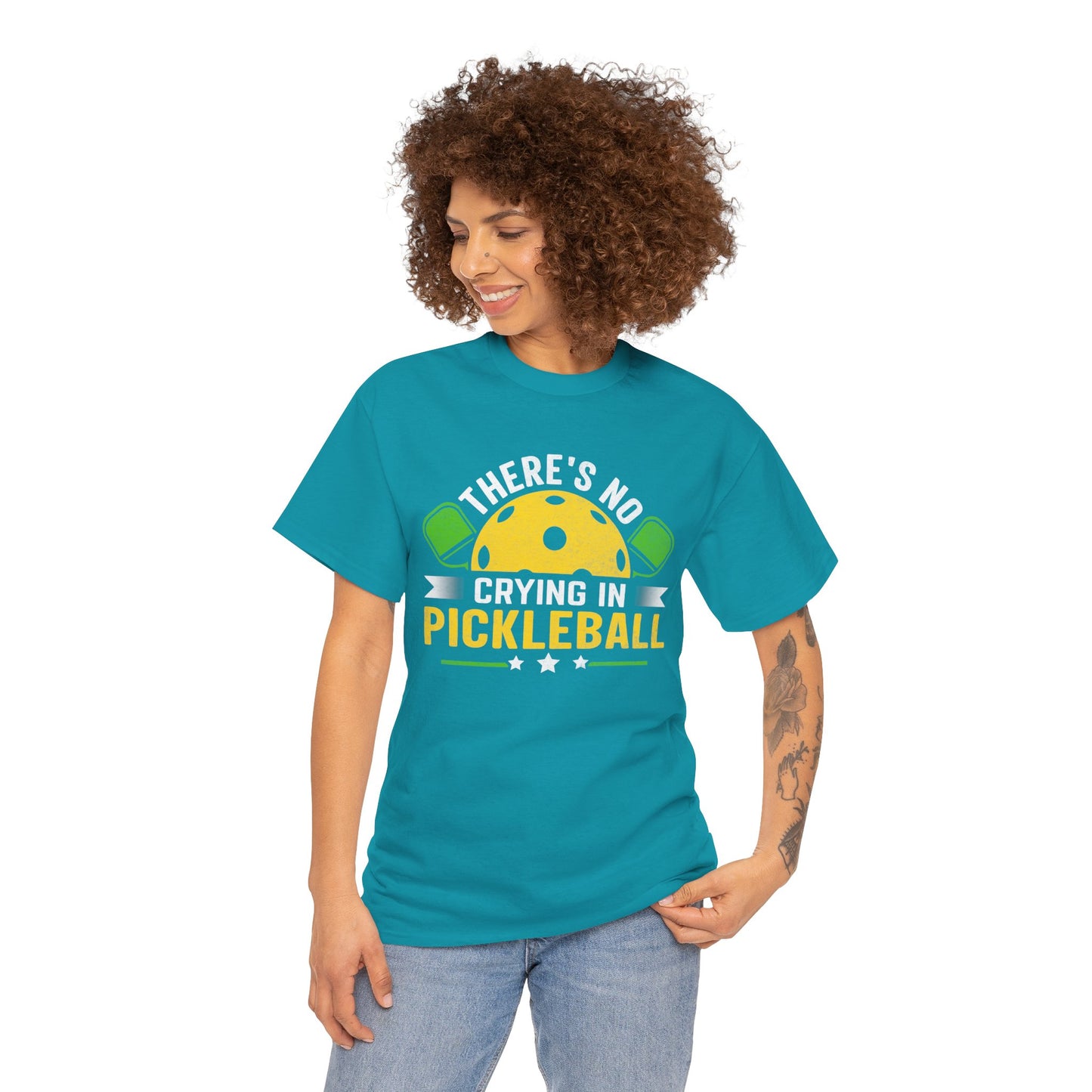 No crying in pickleball Heavy Cotton Tee