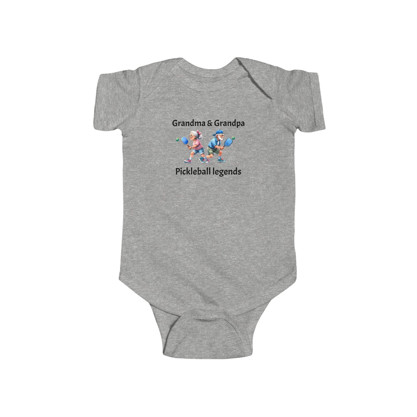 Pickleball Grandparents Infant Fine Jersey Bodysuit