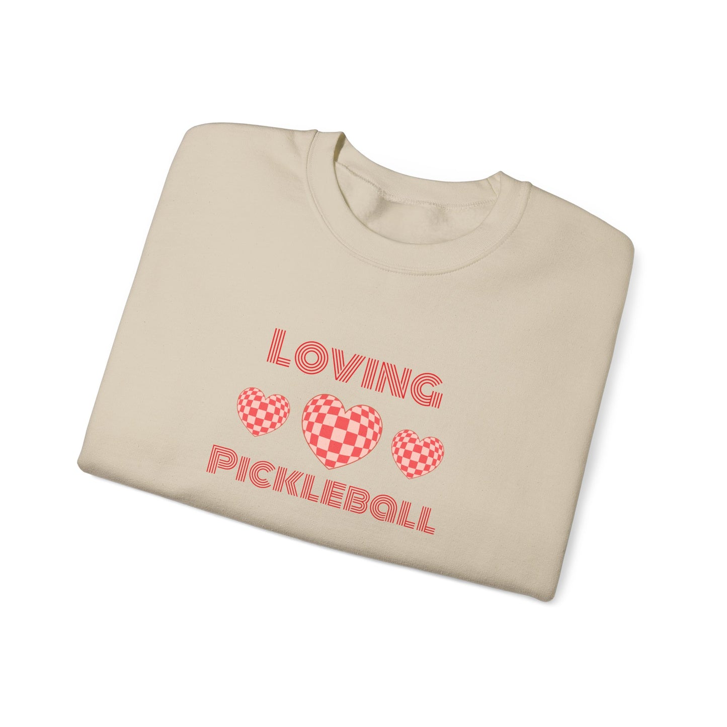 Loving Pickleball Crewneck Sweatshirt