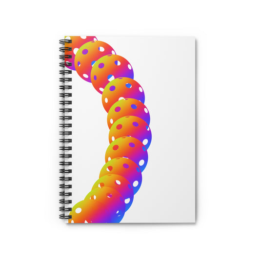 Pickleball Inspired Spiral Notebook - Ruled Line