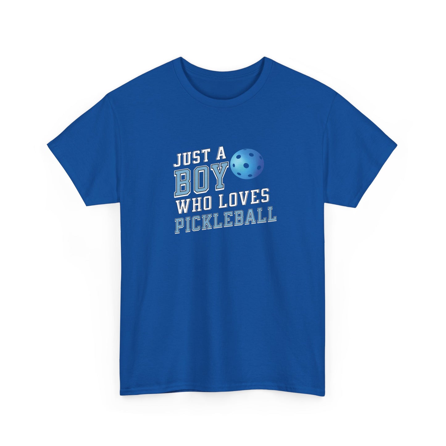 Boy who loves pickleball Heavy Cotton Tee