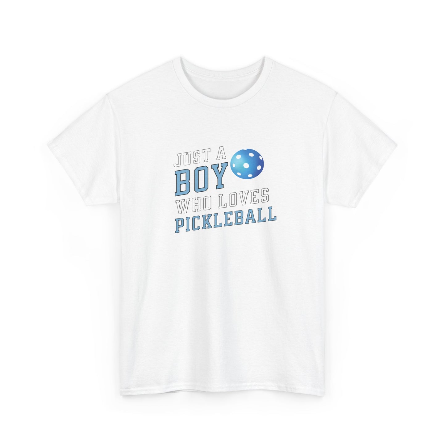 Boy who loves pickleball Heavy Cotton Tee