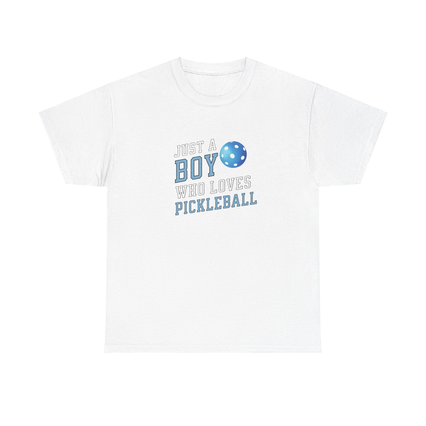 Boy who loves pickleball Heavy Cotton Tee