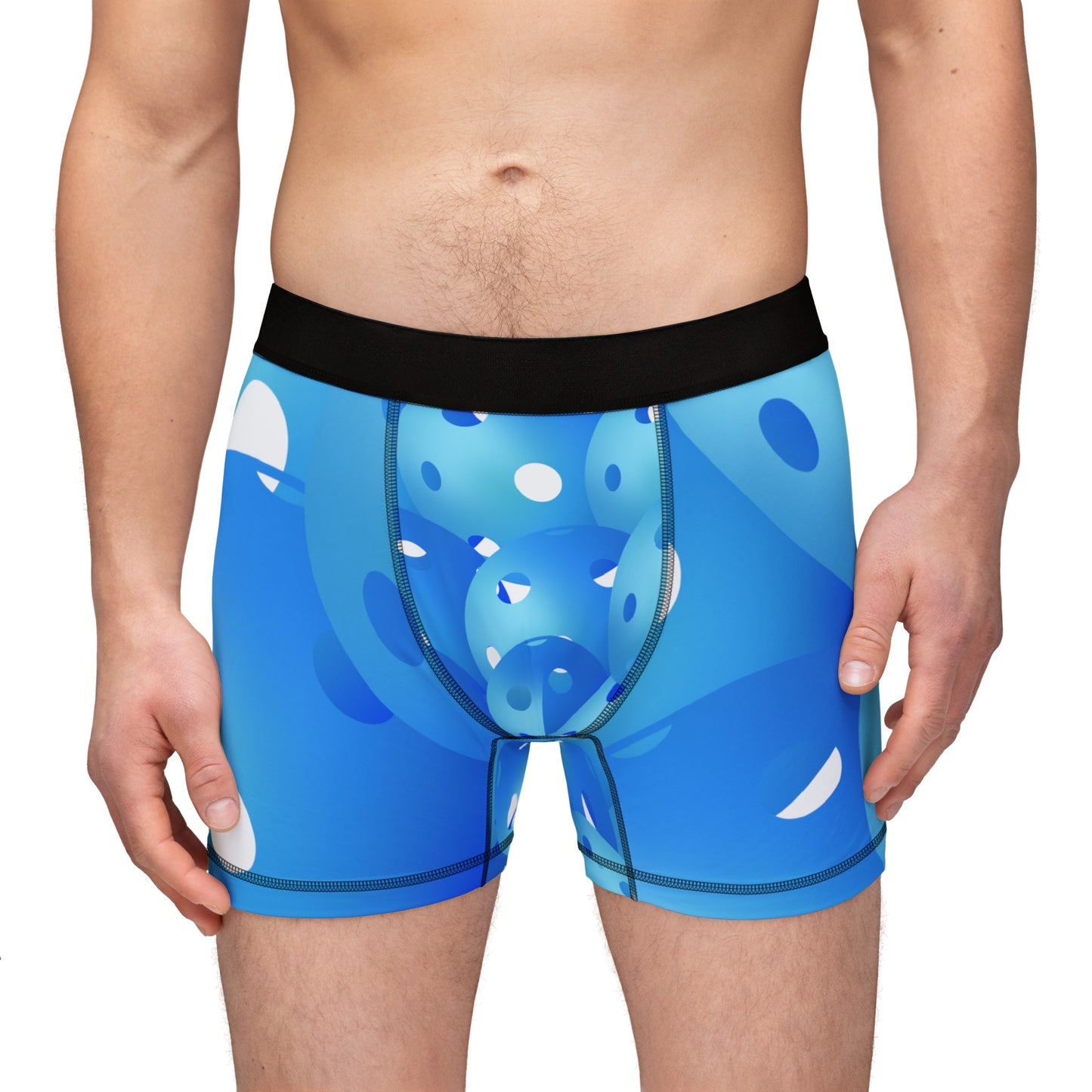 Blue Pickleballs Men's Boxers (AOP)