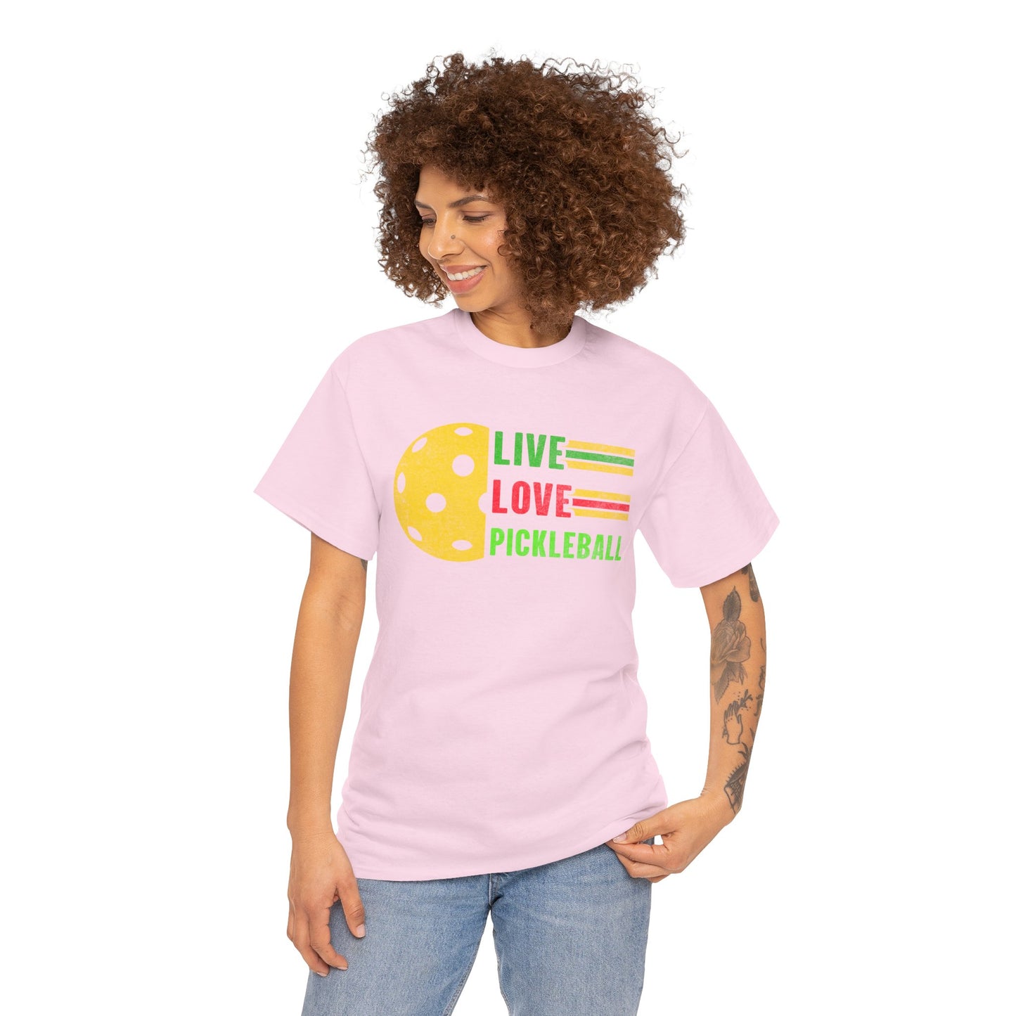 Live Love Pickleball Heavy Cotton Tee