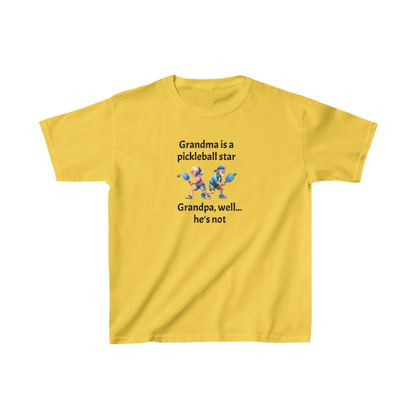 Pickleball Grandma is a star Kids Tee