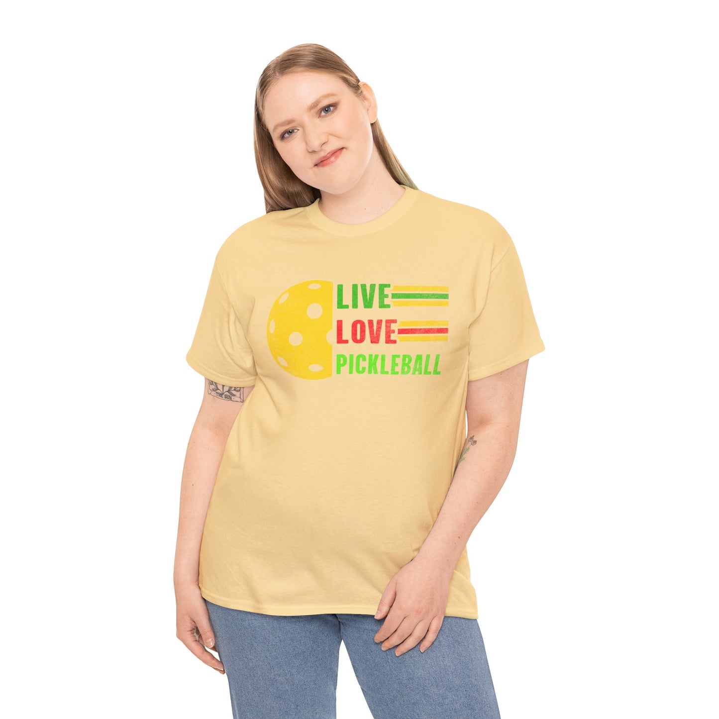 Live Love Pickleball Heavy Cotton Tee