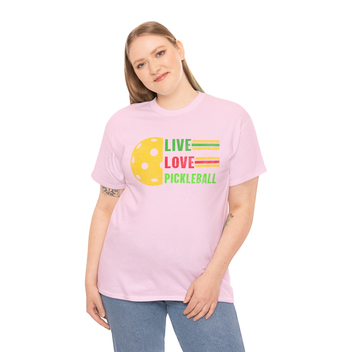 Live Love Pickleball Heavy Cotton Tee