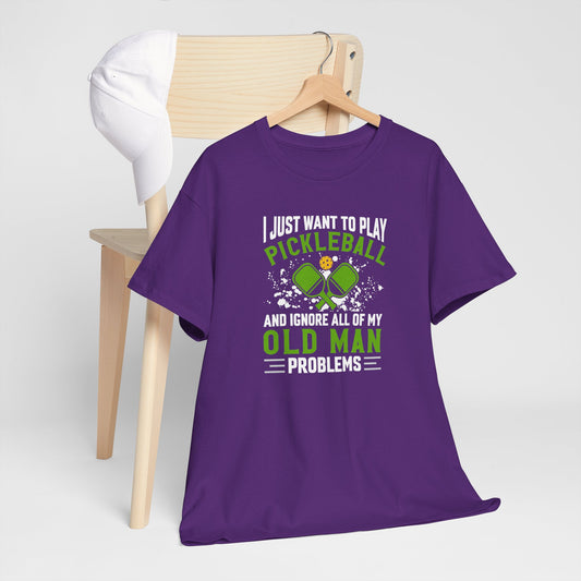 Oldman Pickleball problems Heavy Cotton Tee