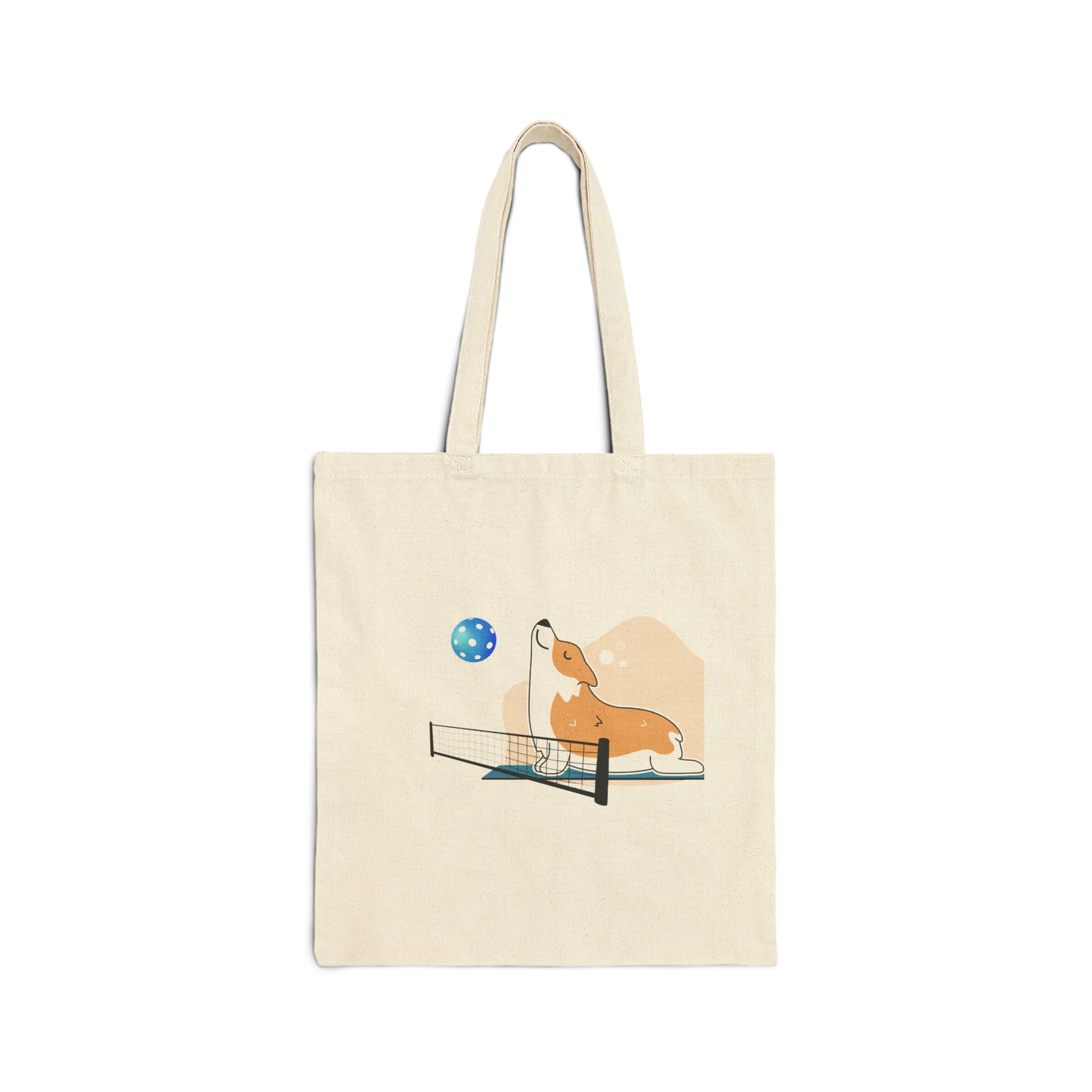 Pickleball Cotton Canvas Tote Bag