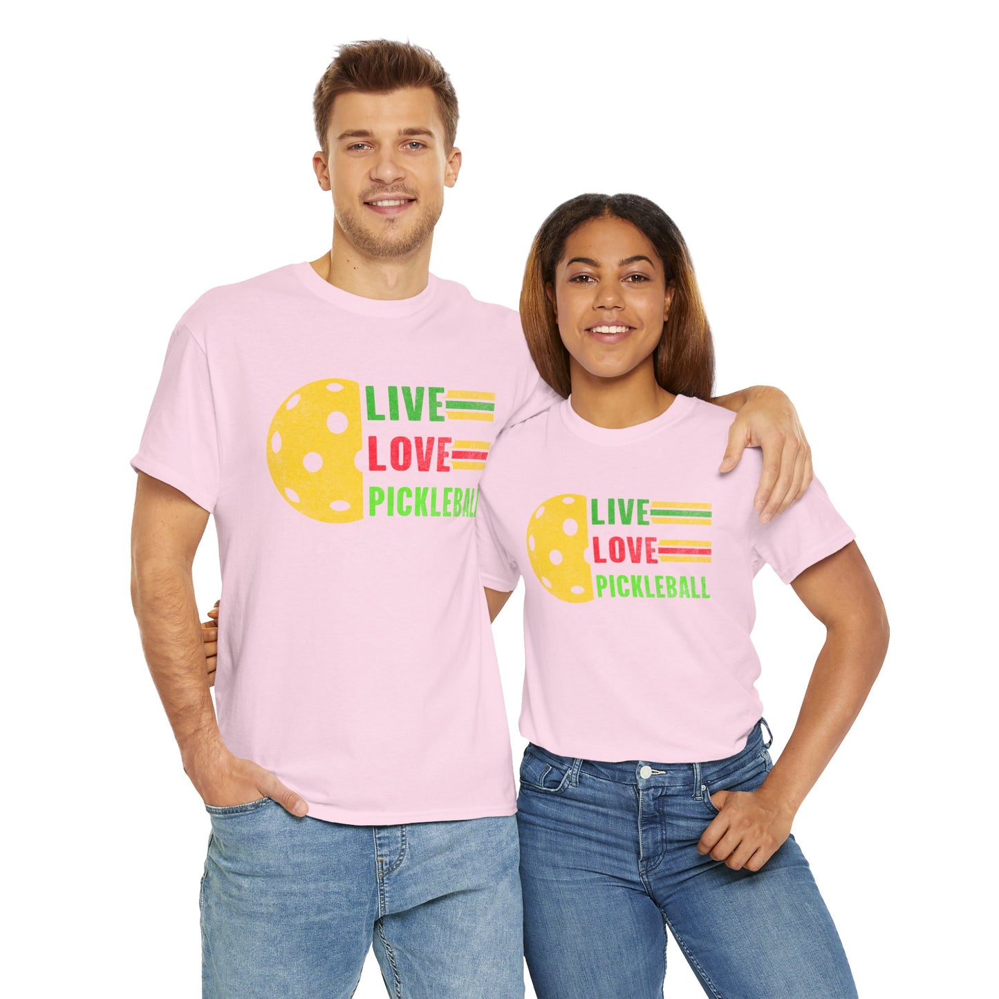 Live Love Pickleball Heavy Cotton Tee