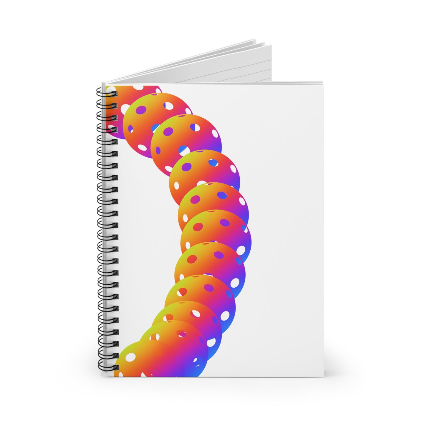 Pickleball Inspired Spiral Notebook - Ruled Line