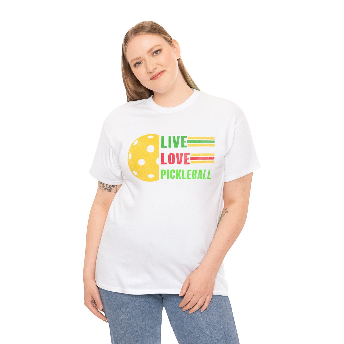 Live Love Pickleball Heavy Cotton Tee