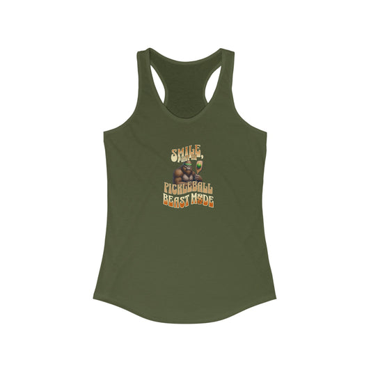 Pickleball Beast Mode Women's Ideal Racerback Tank