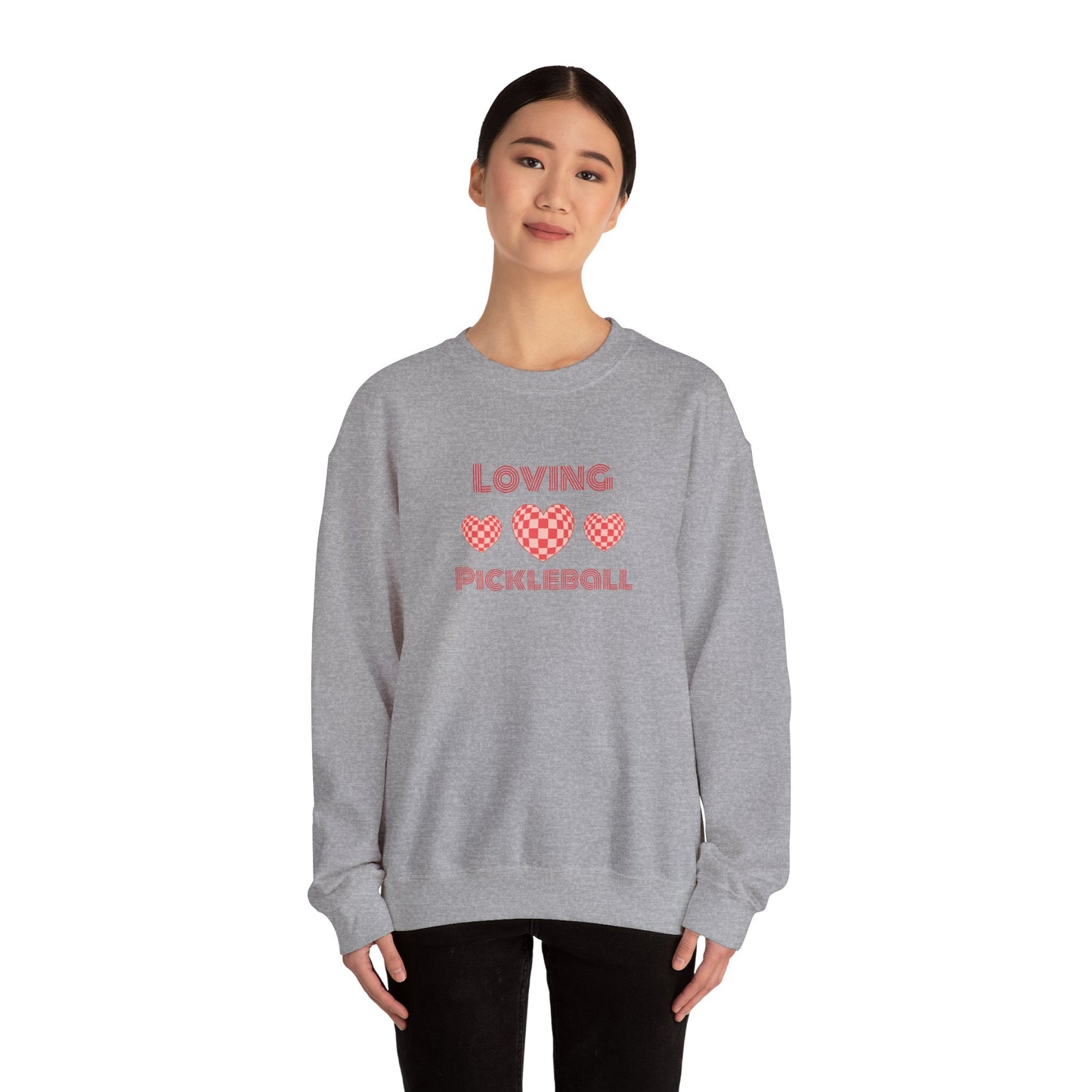 Loving Pickleball Crewneck Sweatshirt