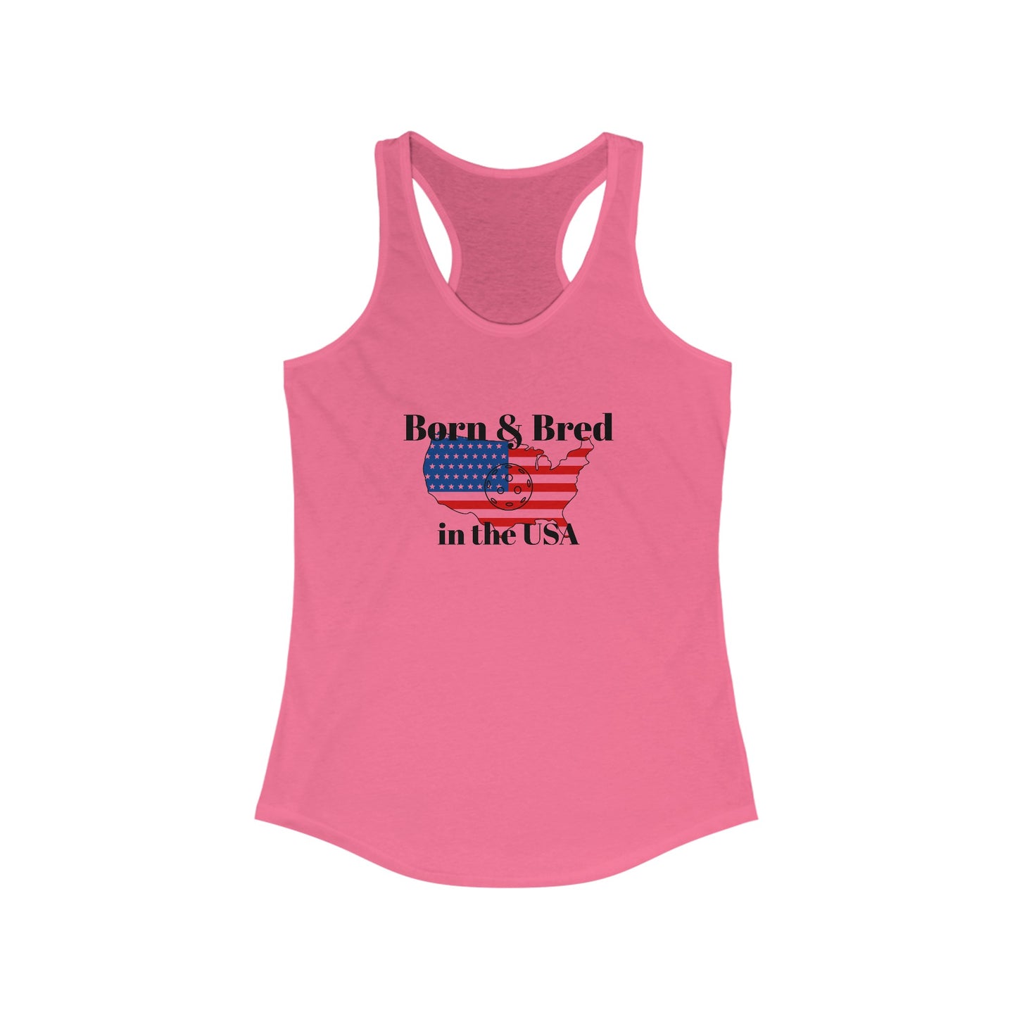 Pickleball Born and Bred Women's Ideal Racerback Tank