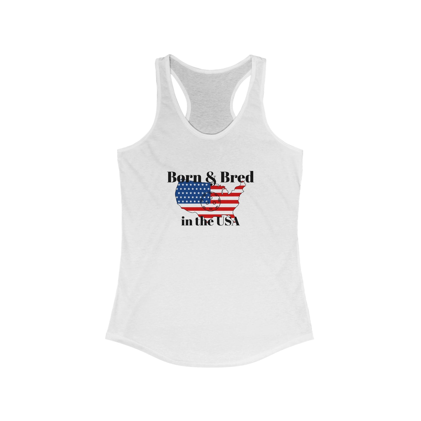 Pickleball Born and Bred Women's Ideal Racerback Tank