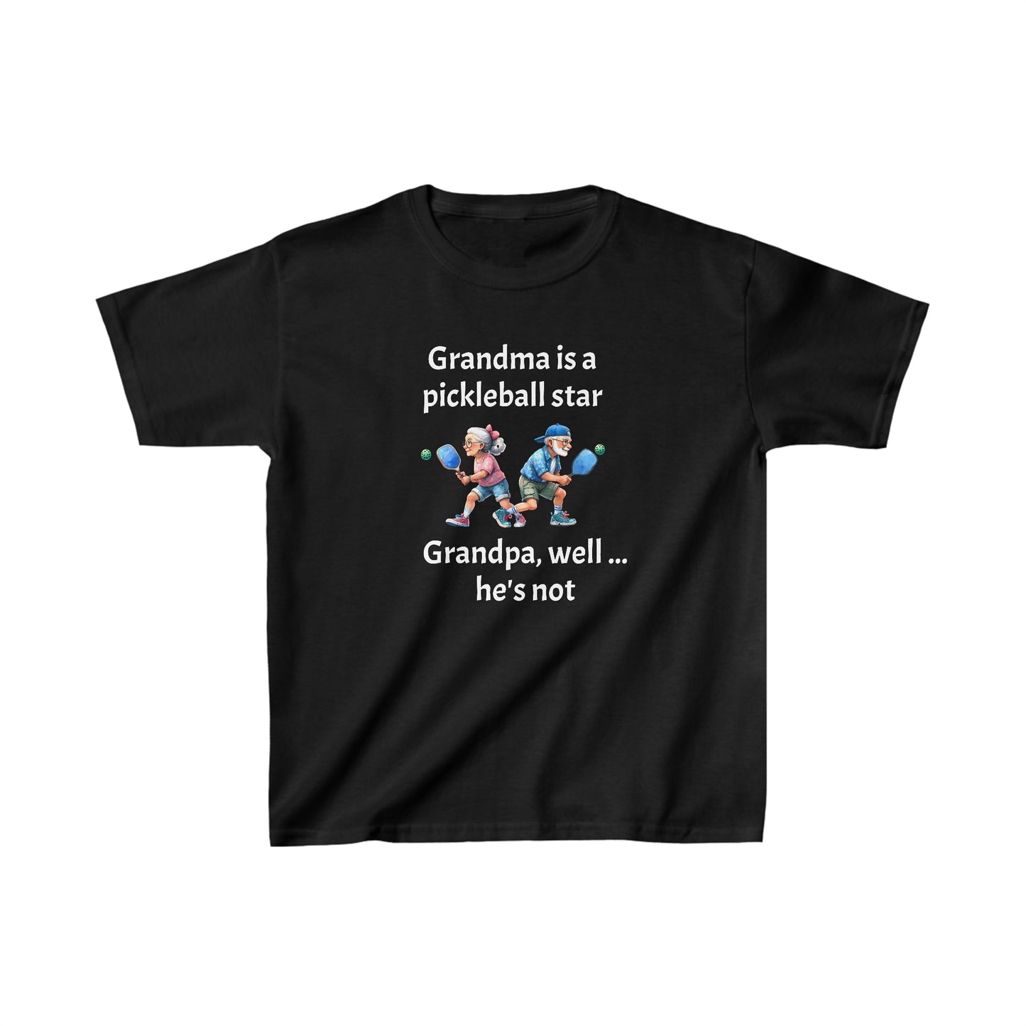 Pickleball Grandma is a star Kids Tee