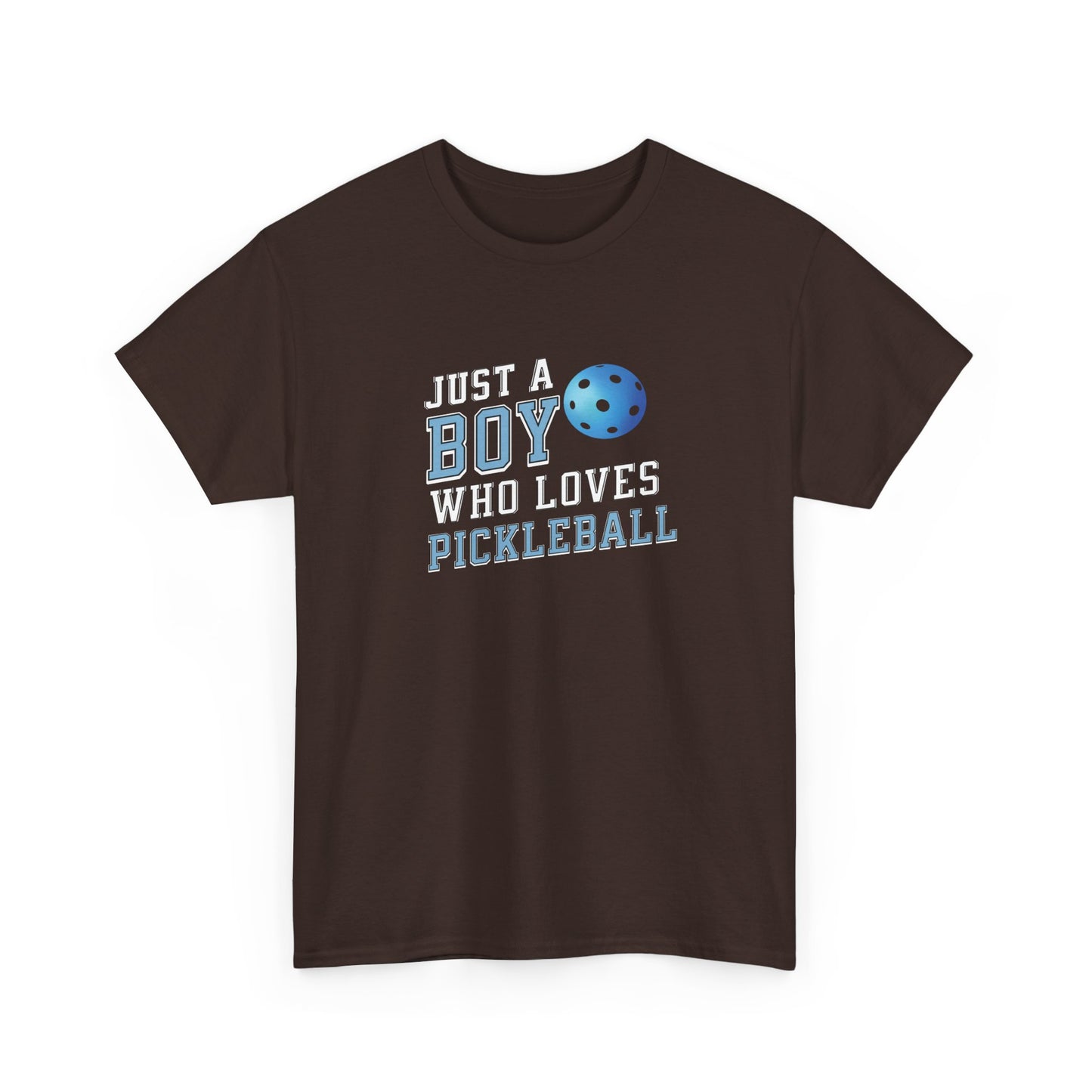 Boy who loves pickleball Heavy Cotton Tee