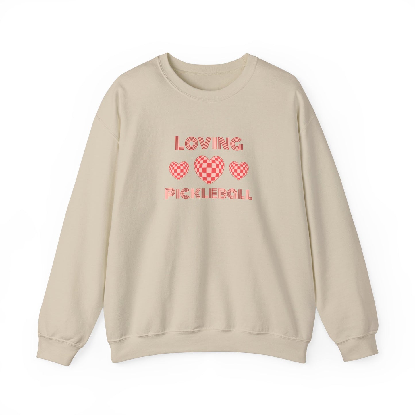 Loving Pickleball Crewneck Sweatshirt