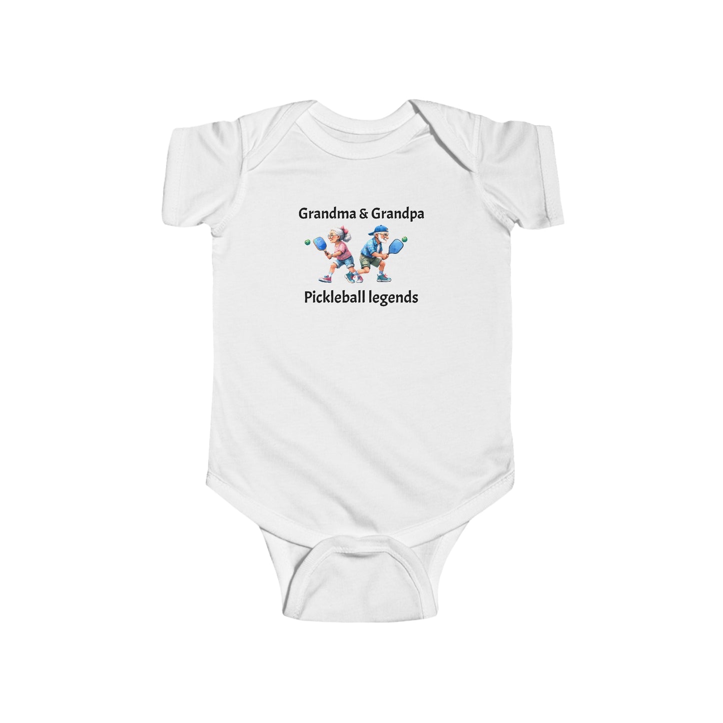 Pickleball Grandparents Infant Fine Jersey Bodysuit