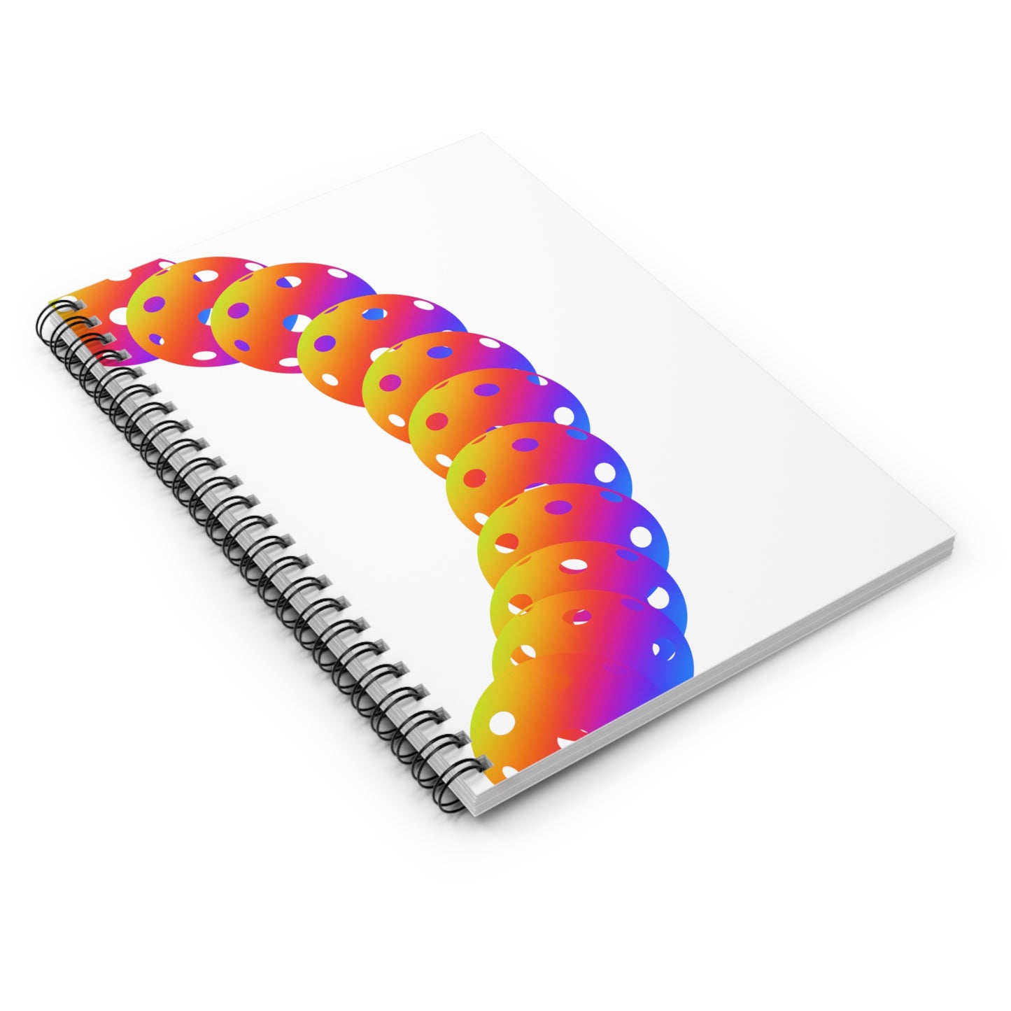 Pickleball Inspired Spiral Notebook - Ruled Line